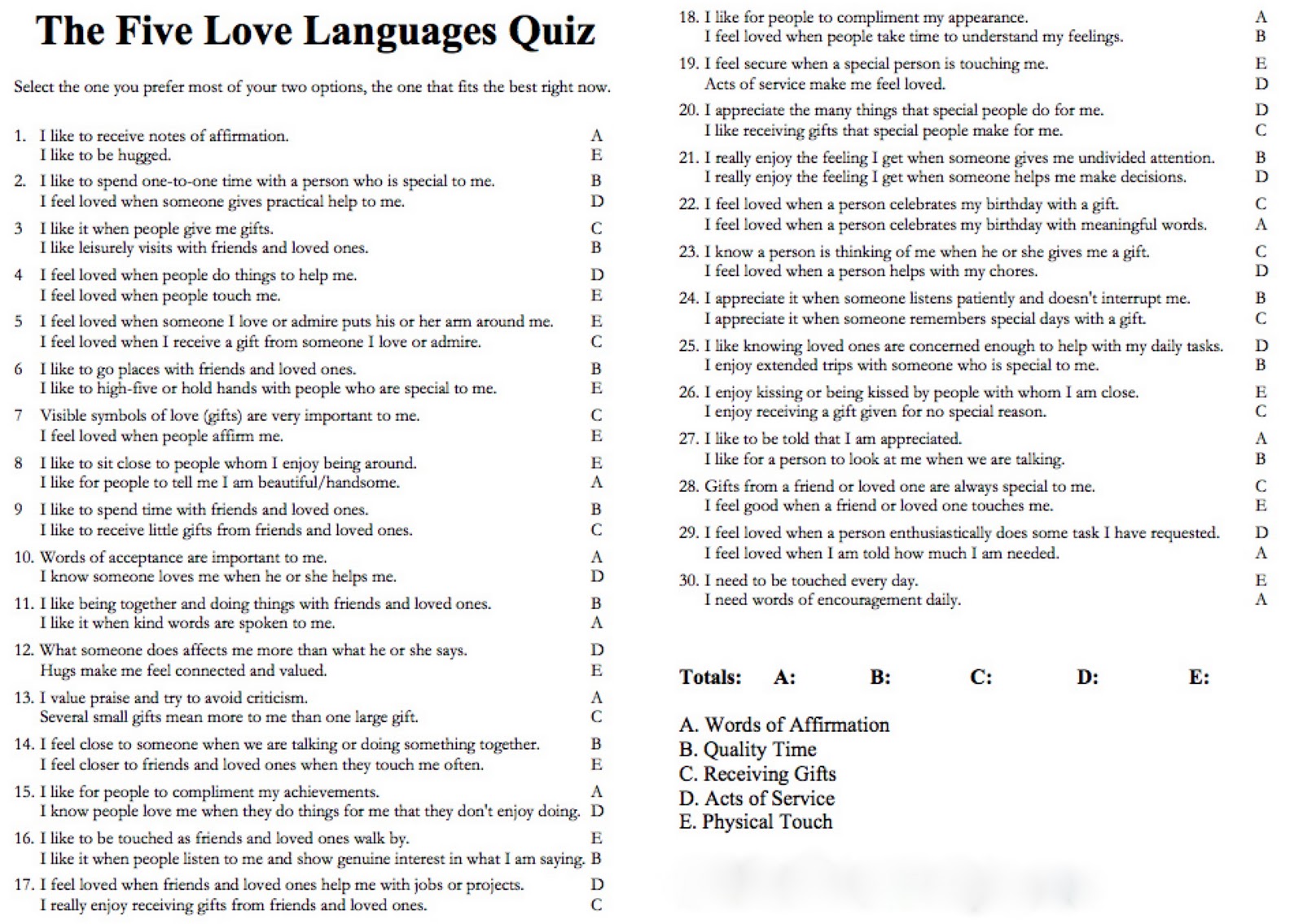 Love Quiz