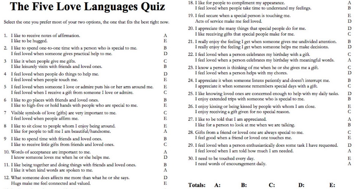 5 Love Languages Test Pdf Spanish Aleebabit