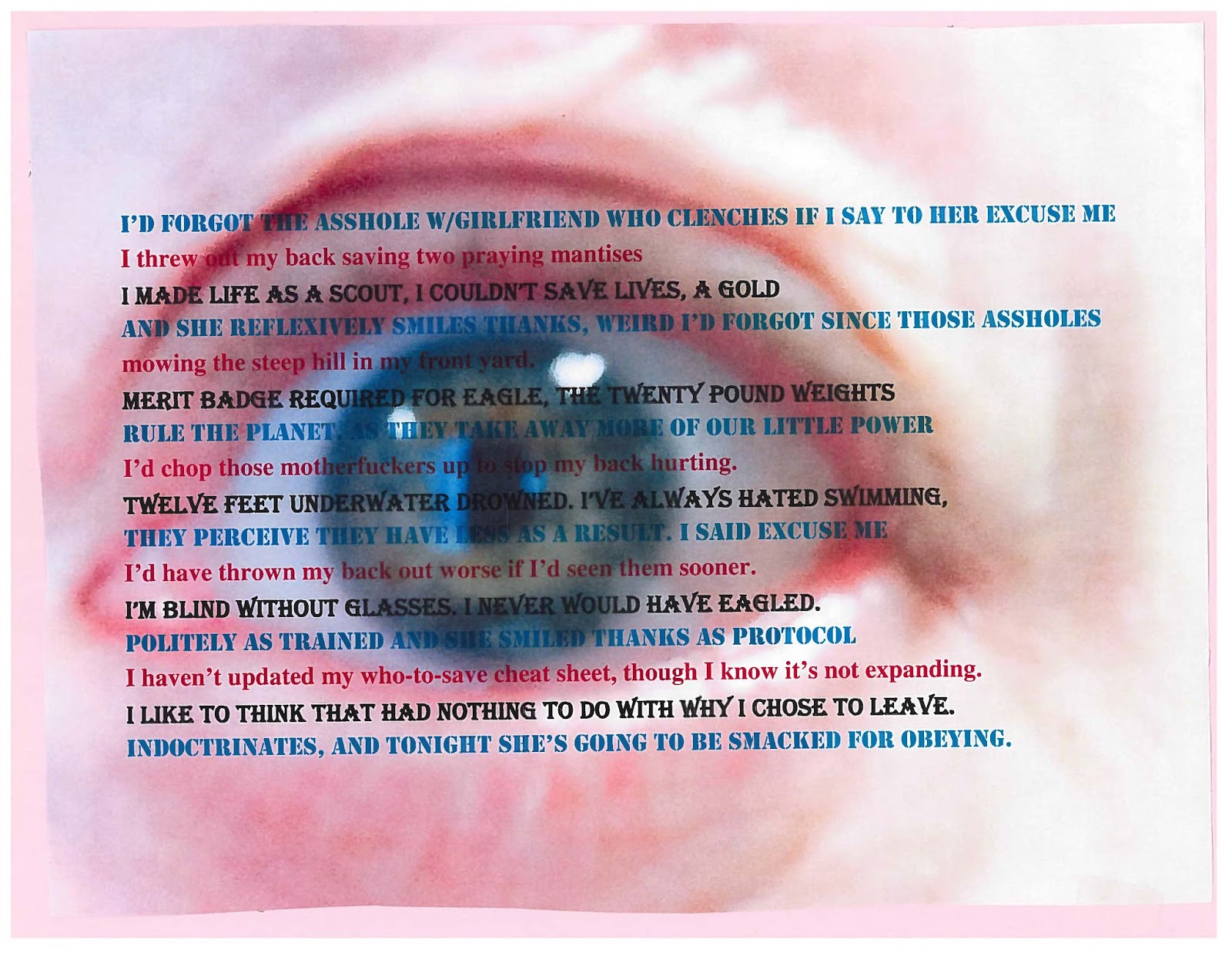 BLCKDGRD On Waking Up Blind in This Eye, Seen Dreams