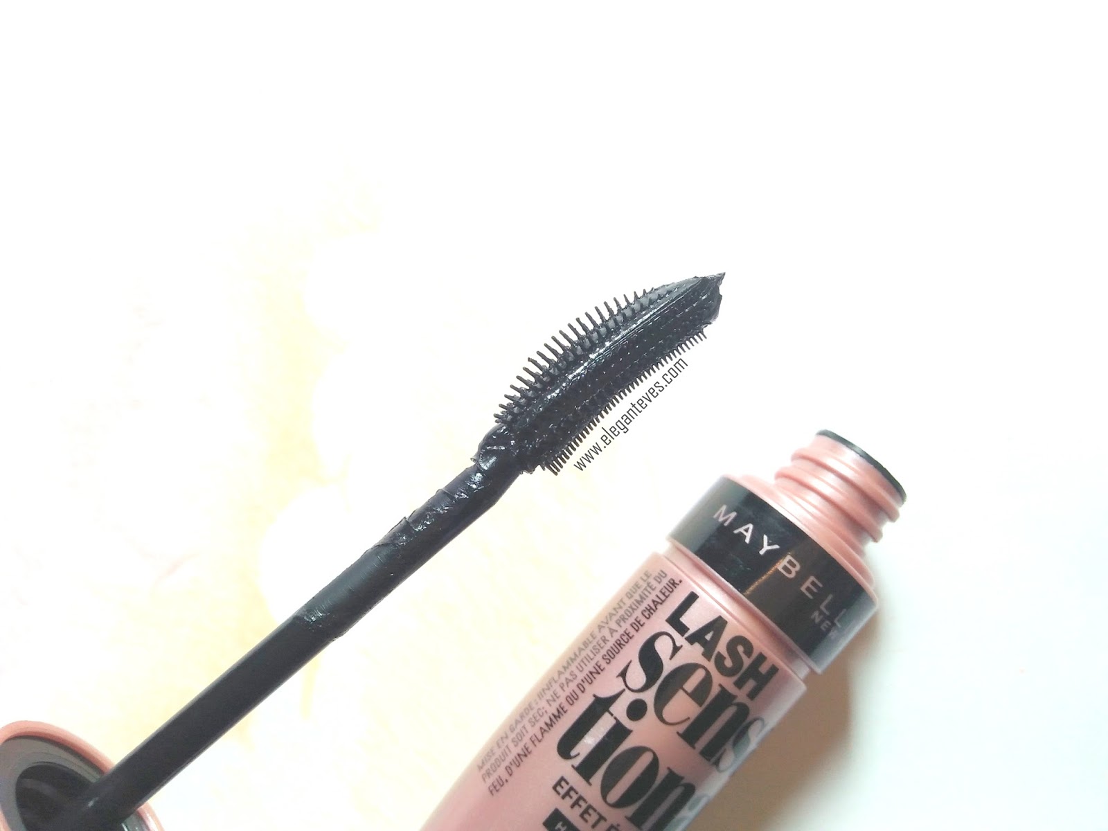 Maybelline Lash Sensational Mascara Waterproof Black Review, Swatches
