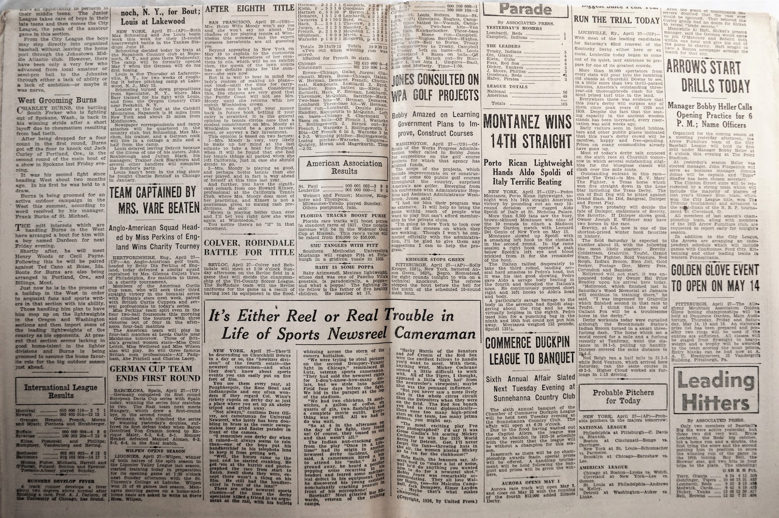 Old Johnstown Newspapers 28 April 1936 The Johnstown Democrat