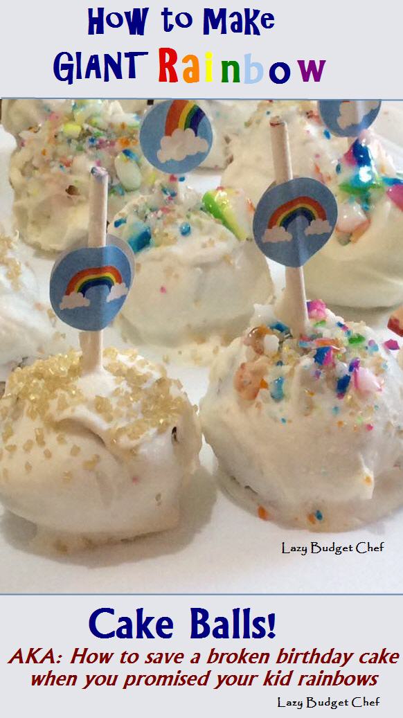 how to make rainbow tie dye cake balls