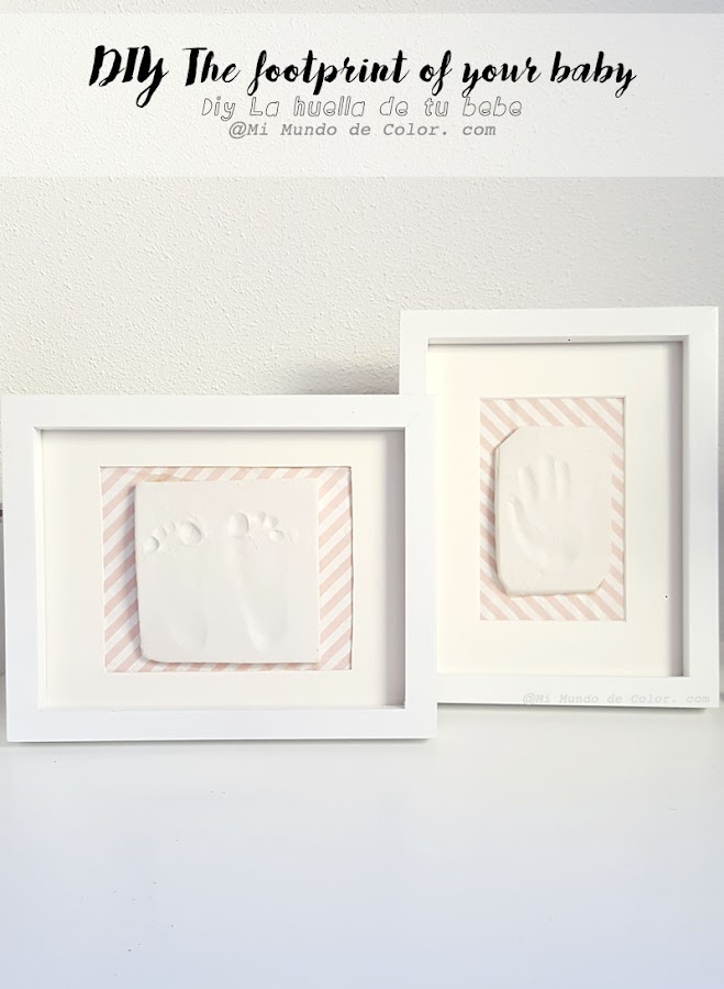 diy la huella del pie de tu bebé