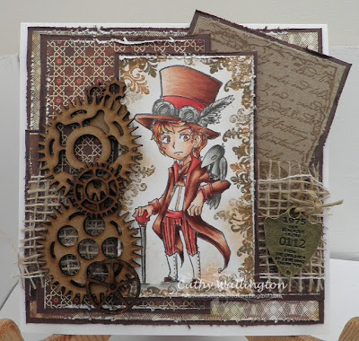 visible image stamps steampunk chap character