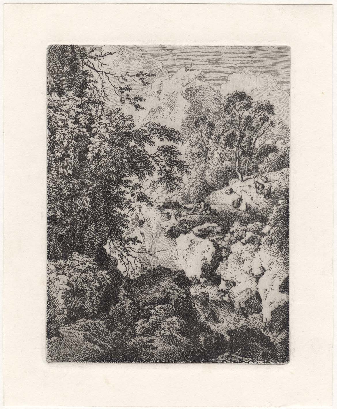 Prints And Principles Ferdinand Kobell S Etching Of A Ravine