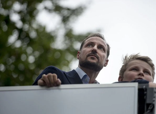 Crown Prince Haakon, Crown Princess Mette-Marit, Princess Ingrid Alexandra and Prince Sverre Magnus in Bergen