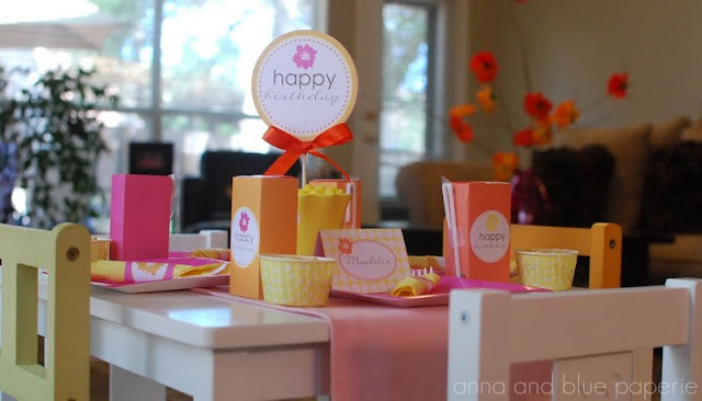A Birthday in the Garden: Hot Pink and Orange for an Outrageous Event! -  Frog Prince Paperie