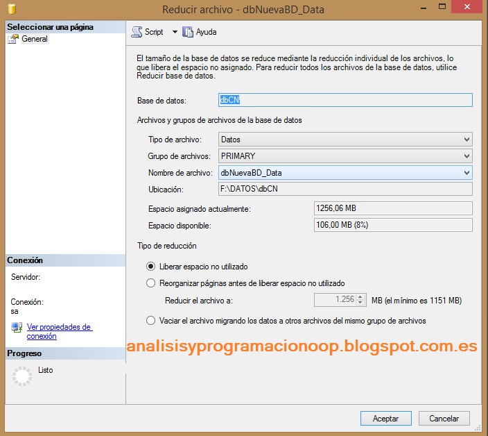 Análisis y Programación: Creación y modificación de bases de datos SQL ...