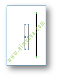 Gambar: contoh grouping garis dari cara membuat garis vertikal sejajar di microsoft word 2007