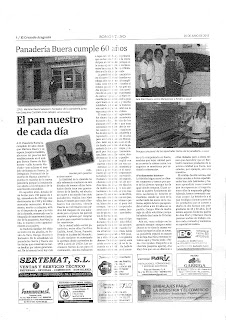 EL CRUZADO ARAGONÉS_60 ANIVERSARIO_PANADERÍA BUERA_BARBASTRO