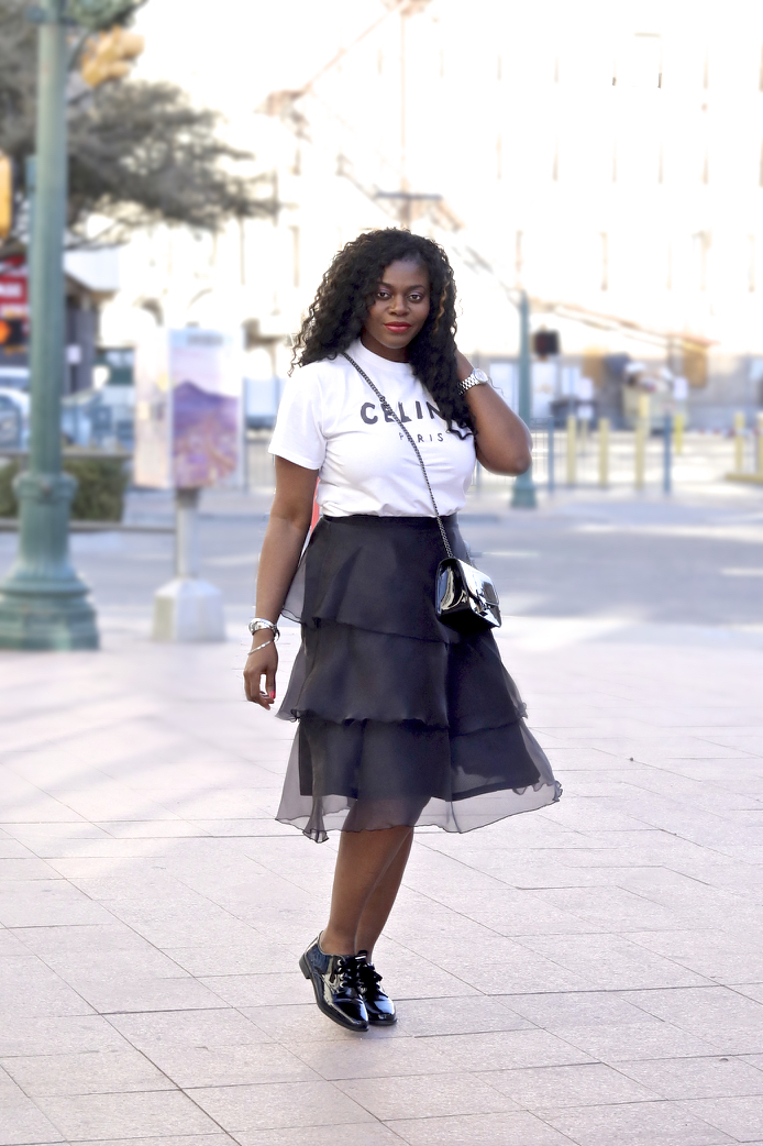 Skirt with loafers Clearance