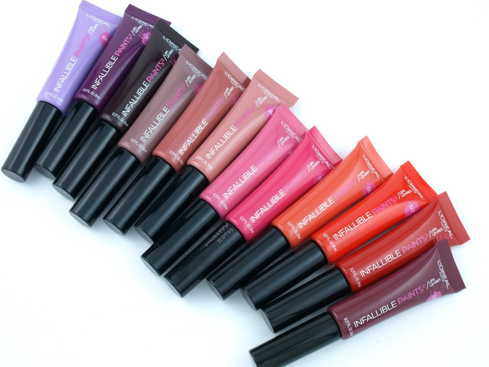 L'Oreal Infallible Lip Paints: Review and Swatches 