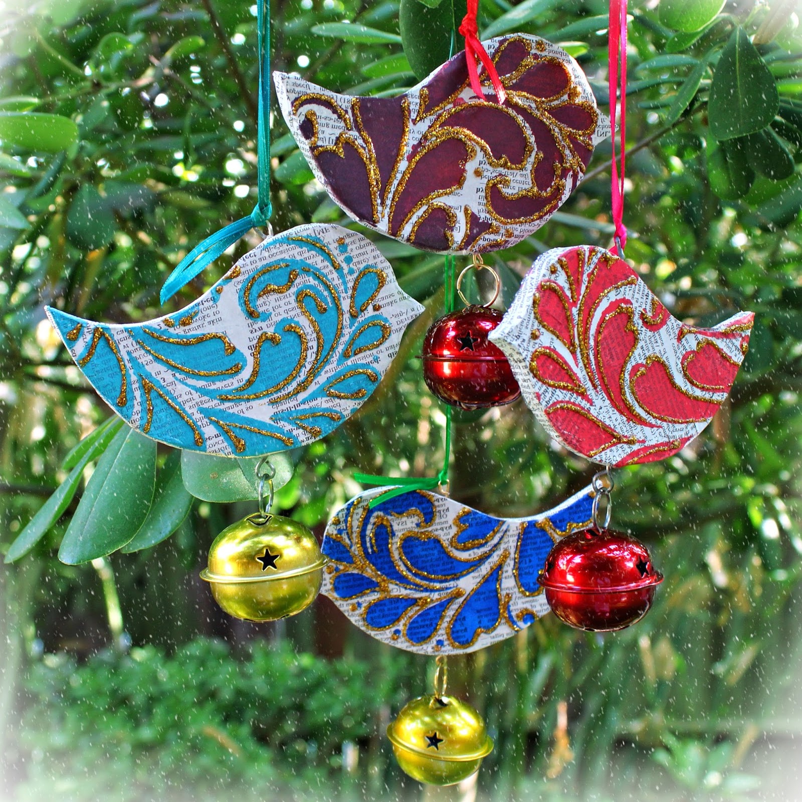 Mark Montano Vintage Bird Ornaments