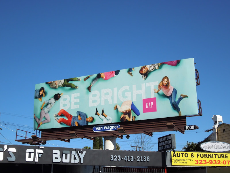 Be Bright Gap billboard