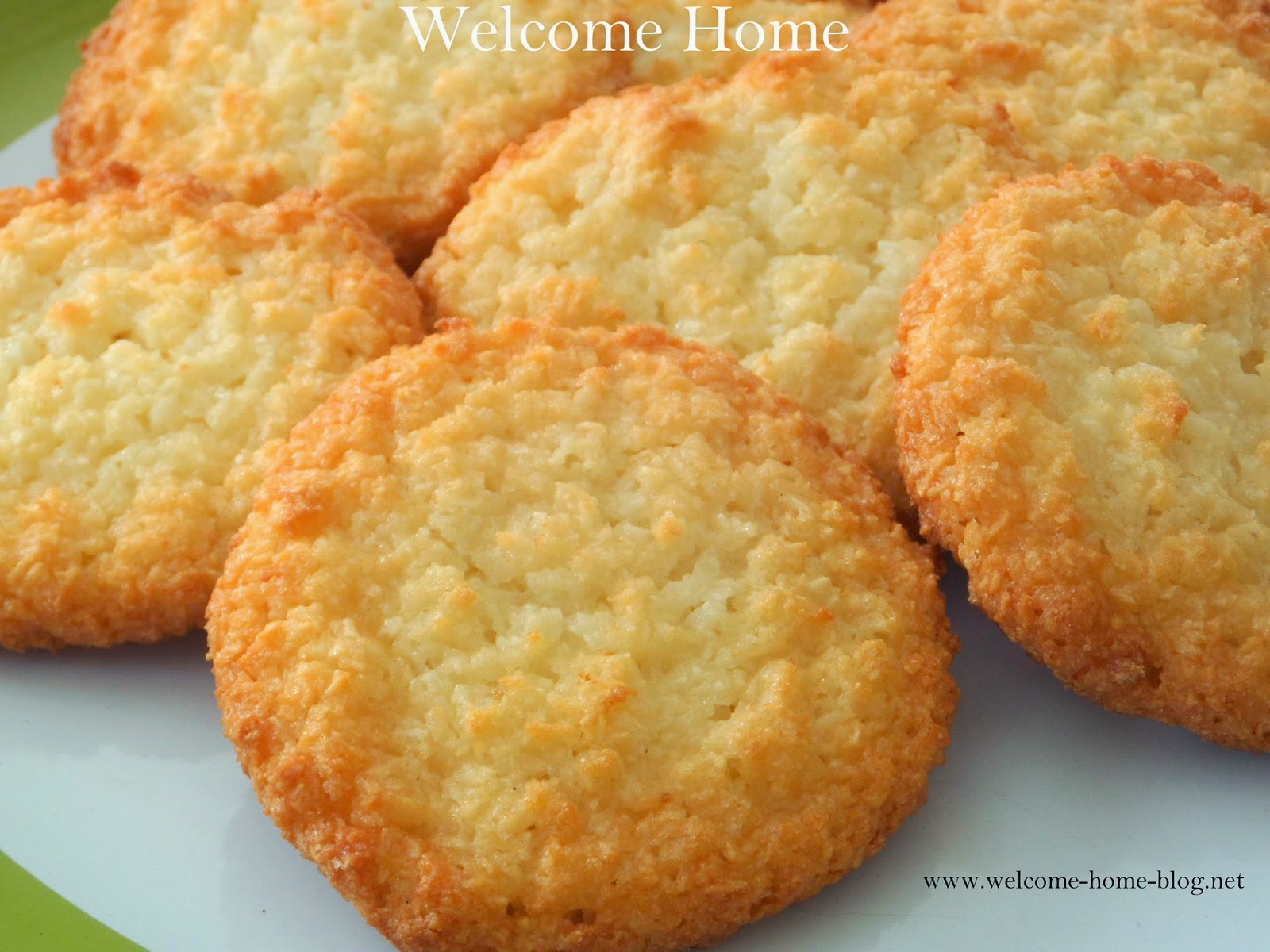 Welcome Home Blog: Coconut Cookies
