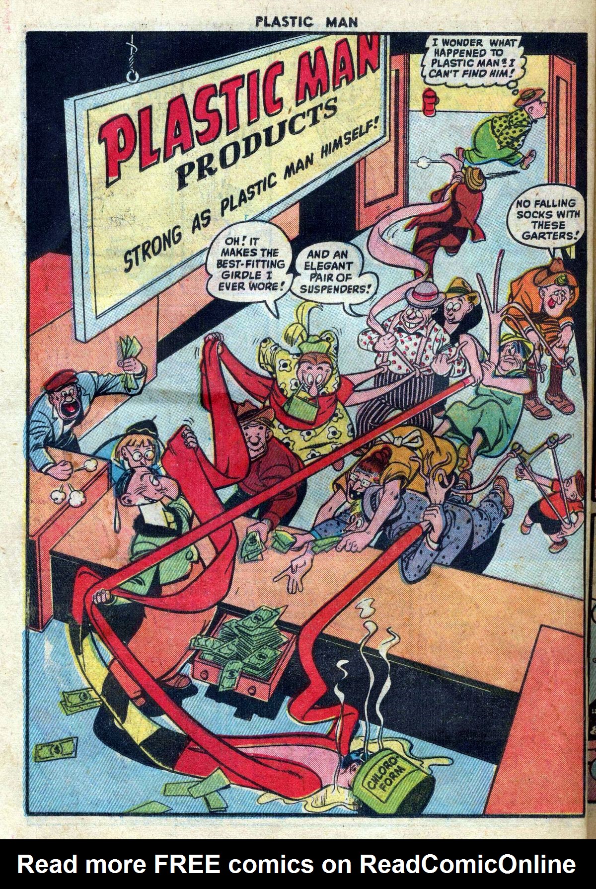 Read online Plastic Man (1943) comic -  Issue #17 - 24