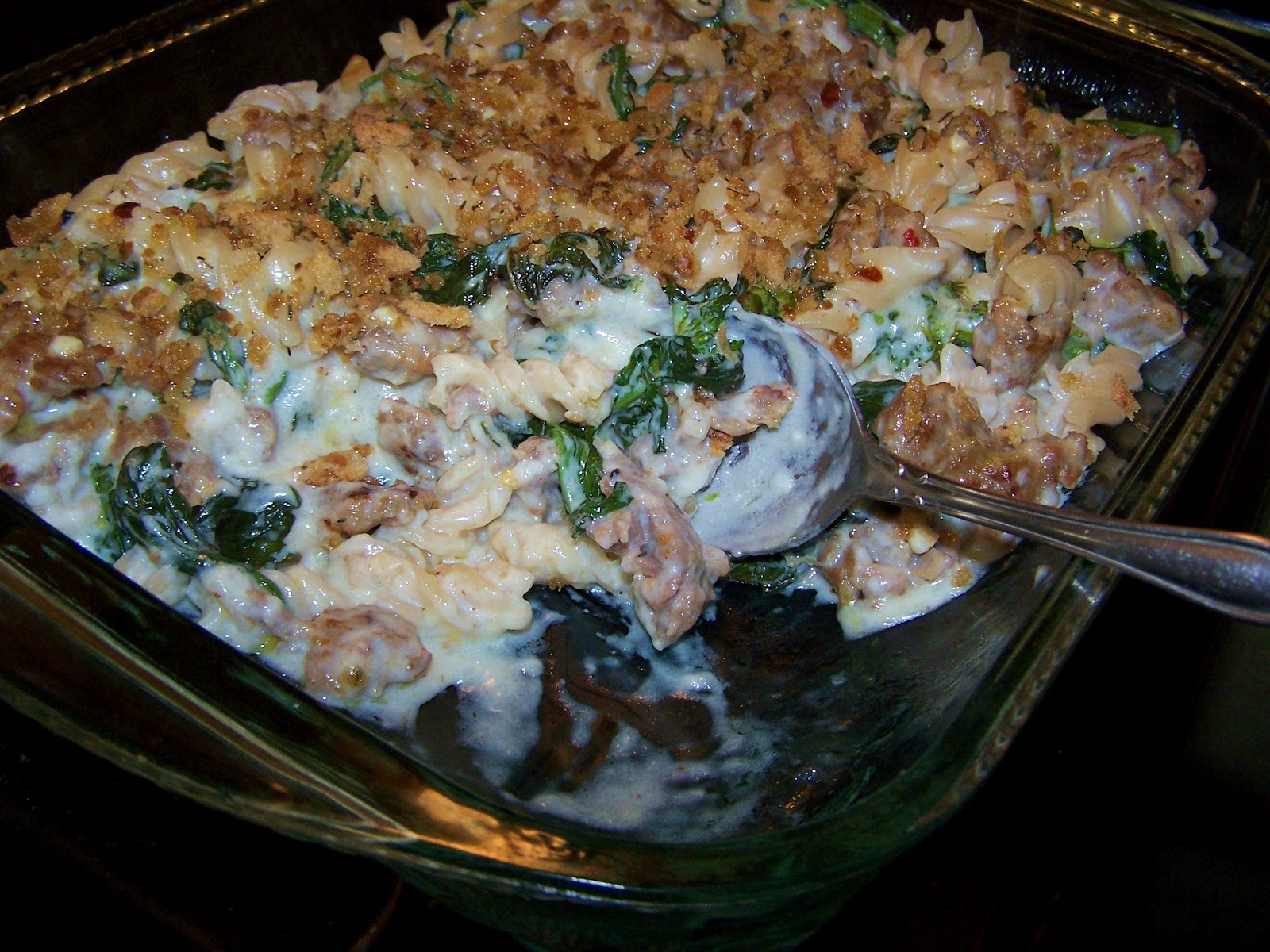 EZ Gluten Free Sausage and Broccoli Rabe Casserole Gluten Free