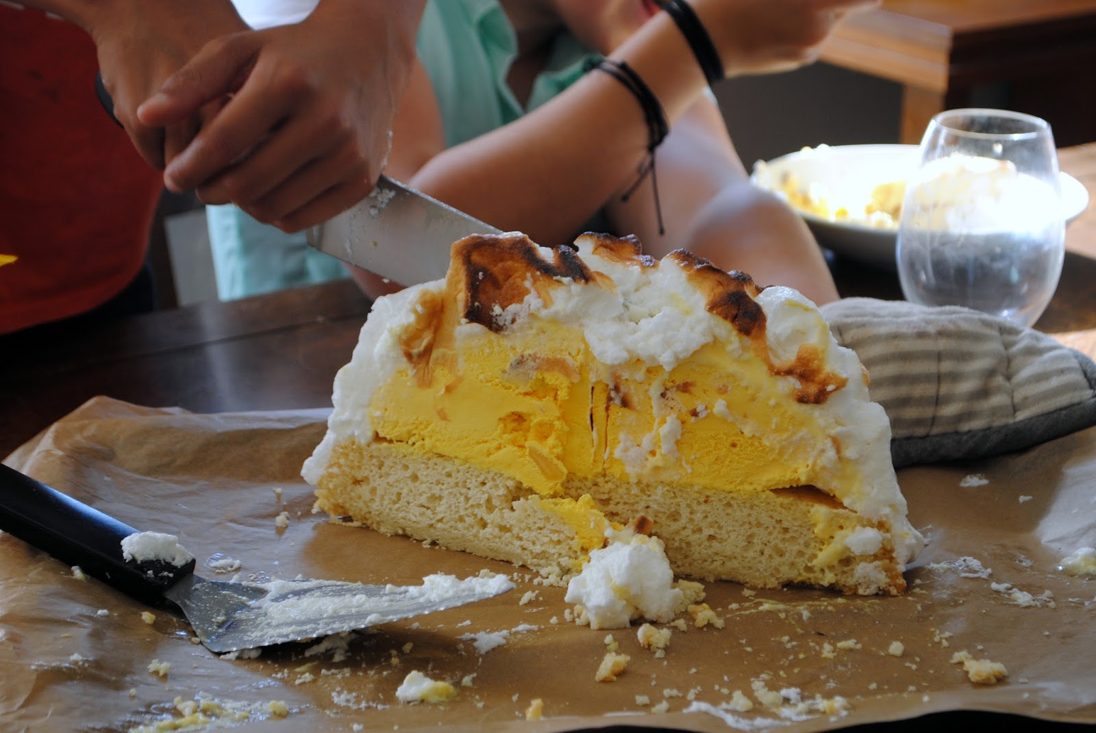 Yellow Baked Alaska {GlutenFree}