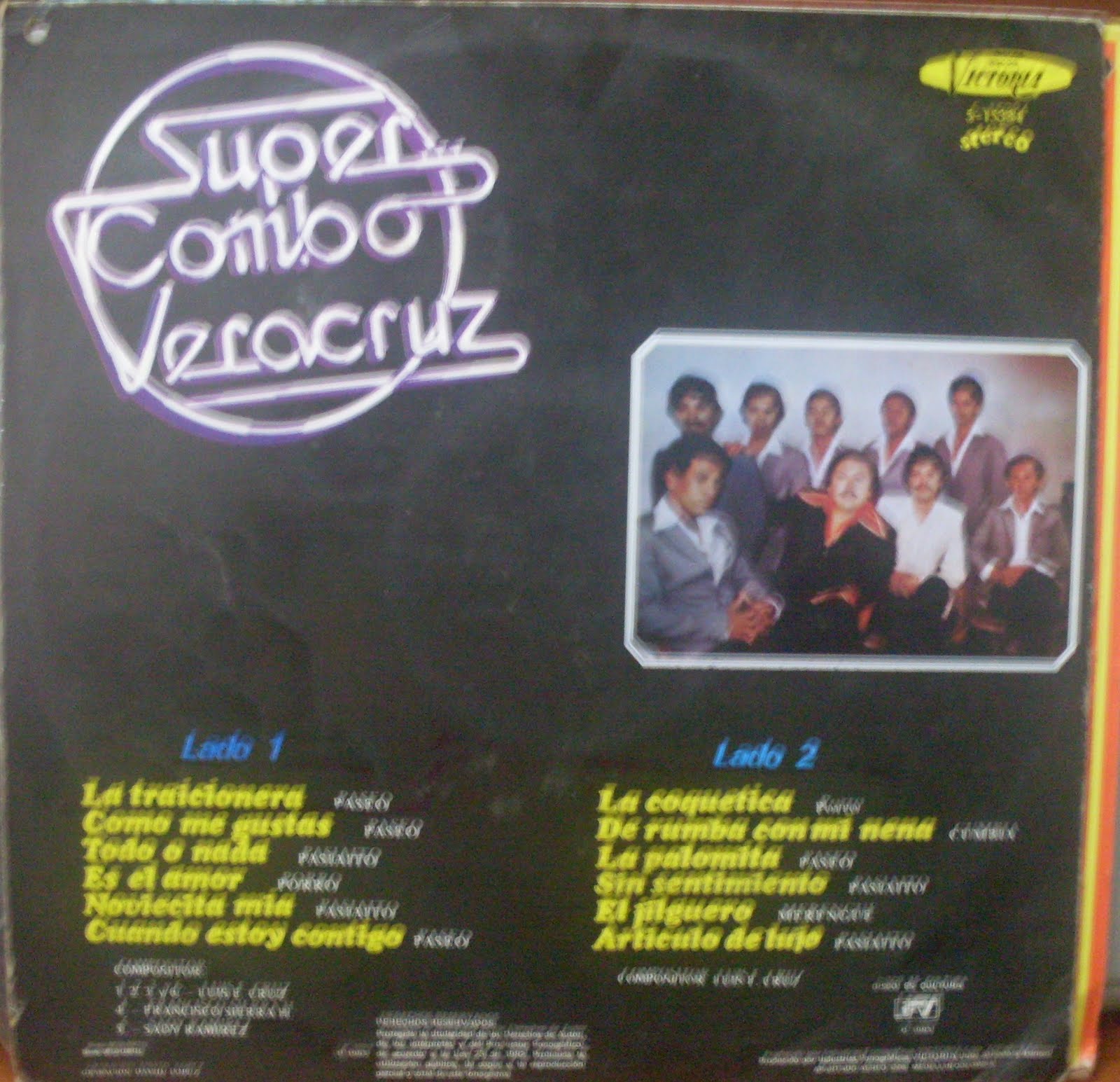 MELODIAS DE COLOMBIA SUPER COMBO VERACRUZ DISCOGRAFIA