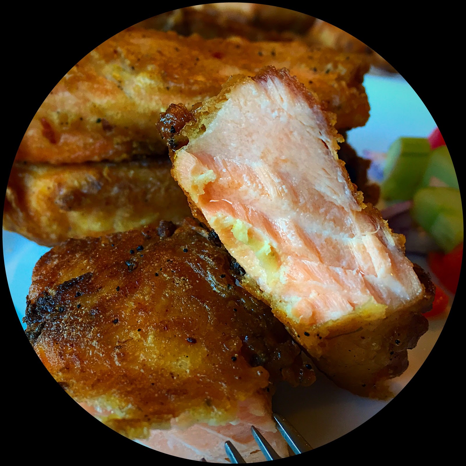 Turmeric and Sage Salmon Batter Fry