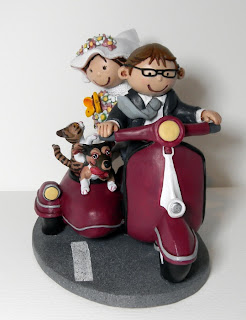 orme magiche cake topper personalizzati cartoon scultura sposini sposi torta nuziale statuetta personalizzata