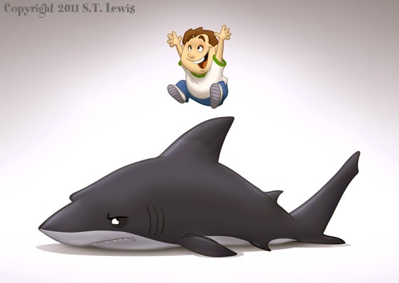 How To Draw A Shark Jumping Out Of Water ST Lewis Jumping the Shark