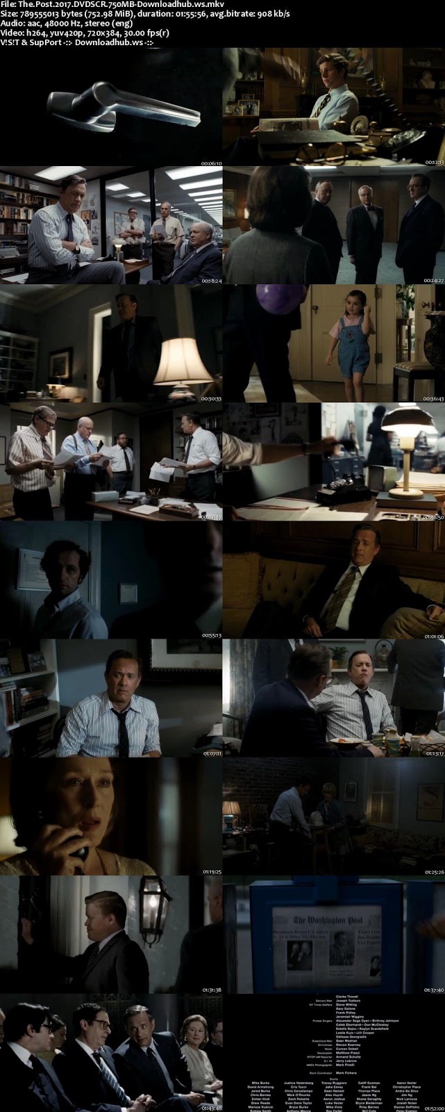 The Post 2017 English 750MB DVDScr x264