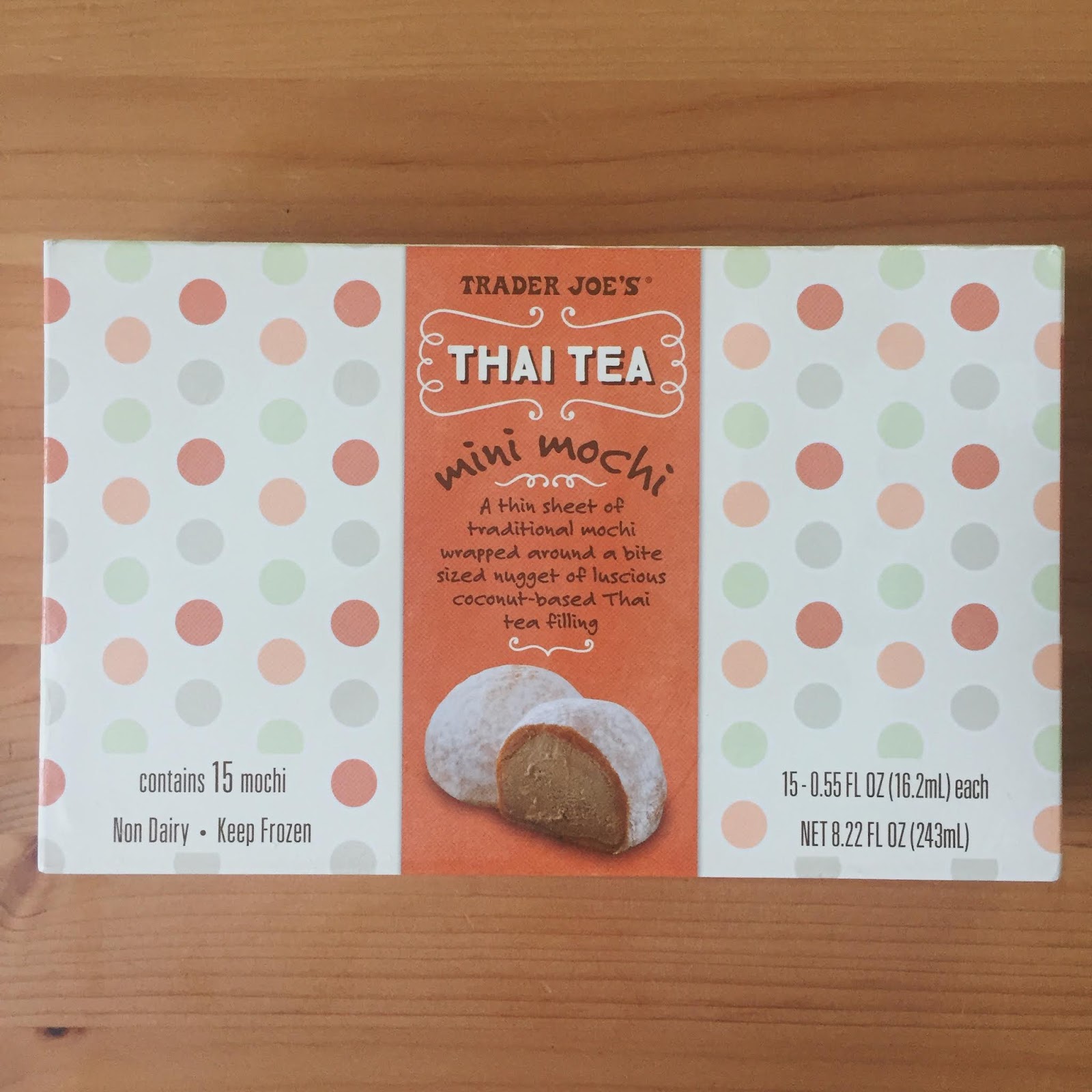 Trader Joe's Thai Tea Mini Mochi