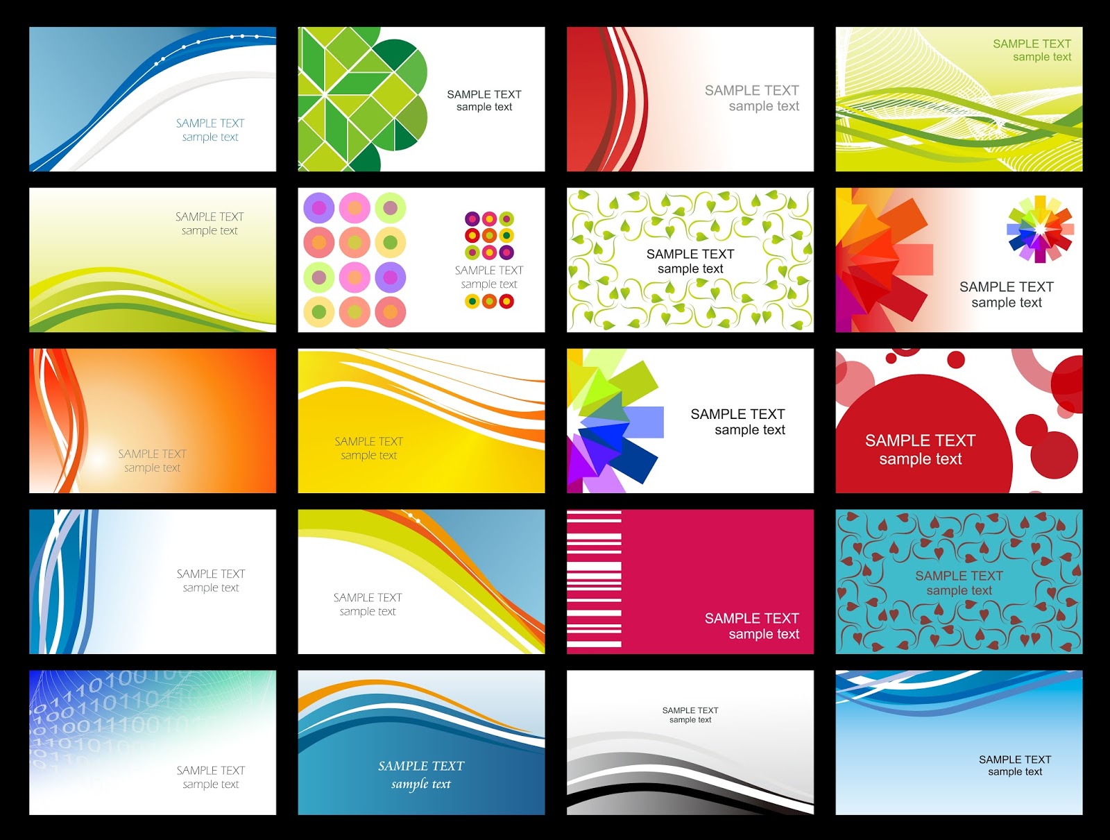 business cards templates free download