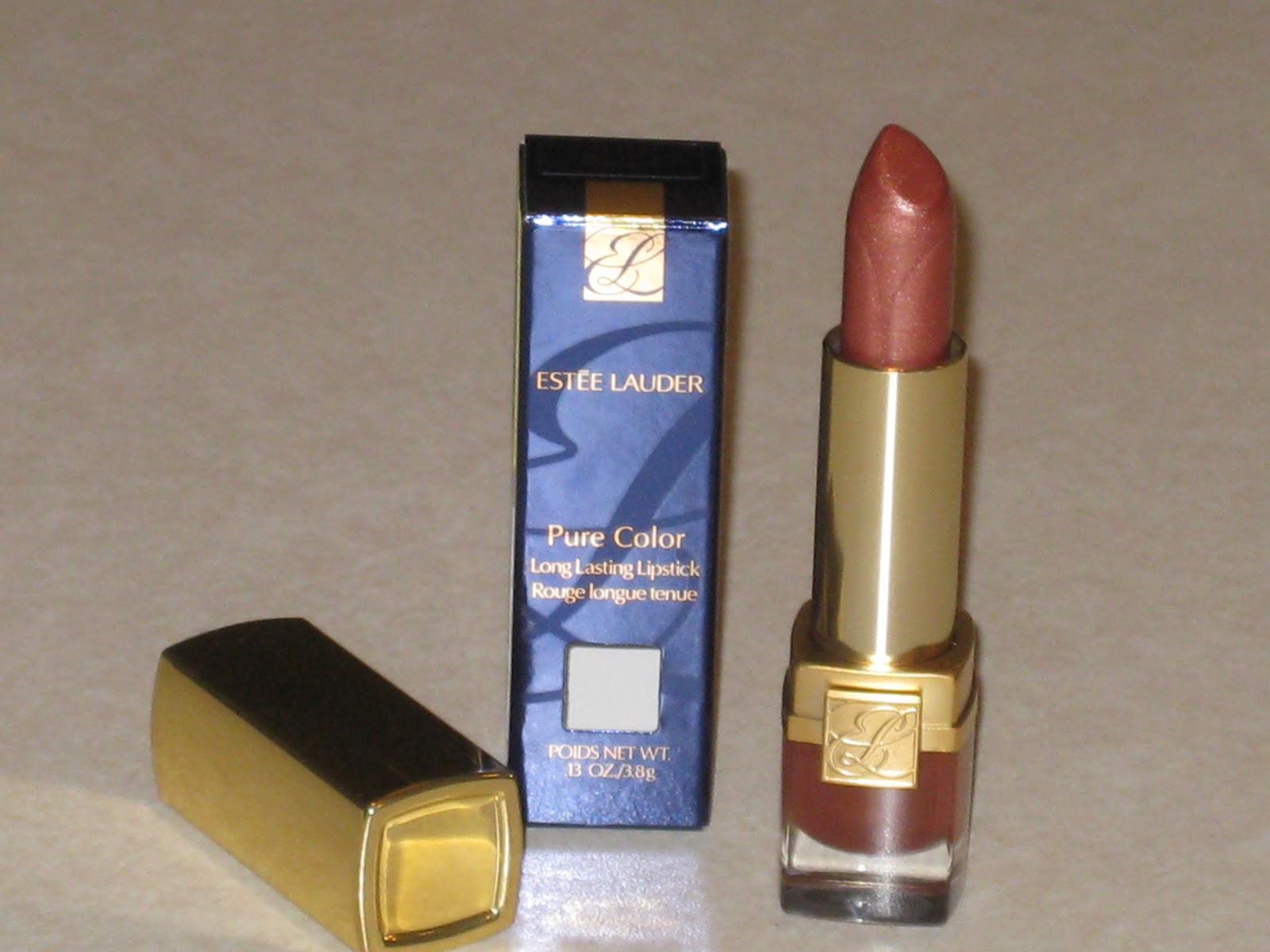 Estee Lauder Pure Color Lipstick, "Sugar Honey" (lasting shimmer)