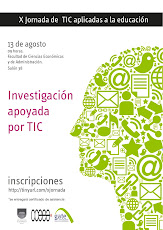 Afiche X Jornada de TIC aplicadas a la educación para docentes de la FCEA