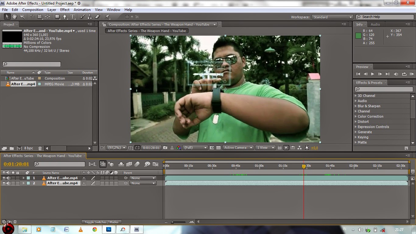 After effects keying