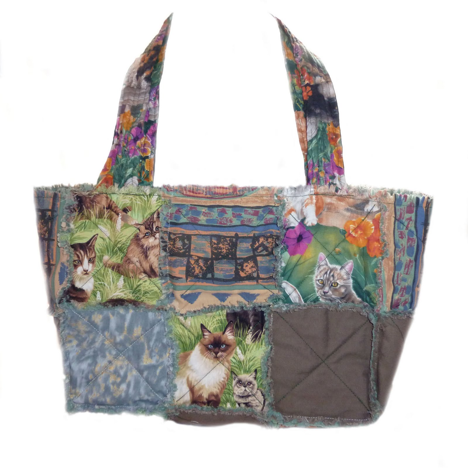 Lynda Norton Raggy Quilt Bags by SimJaTa