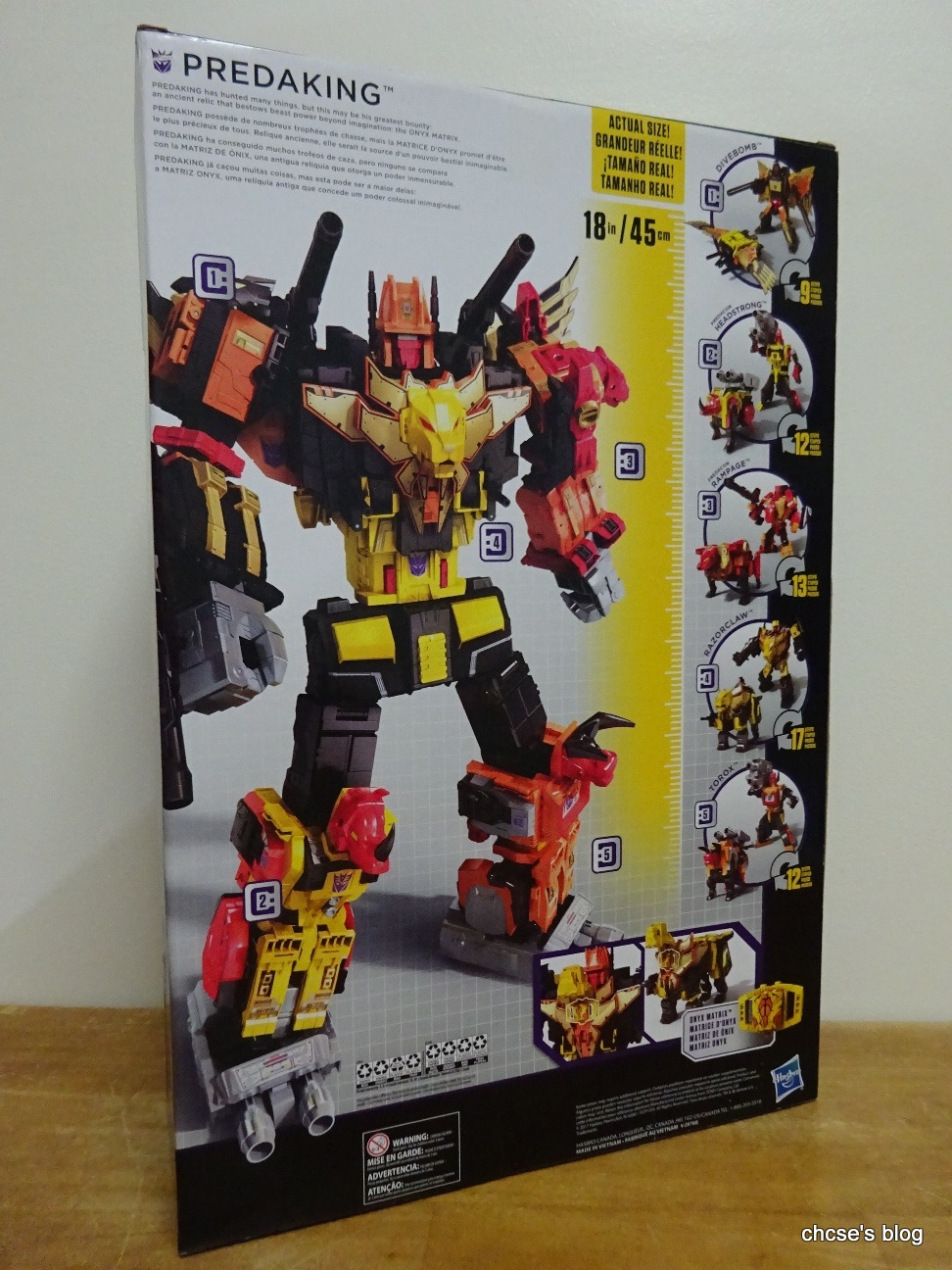 transformers dark predaking toy