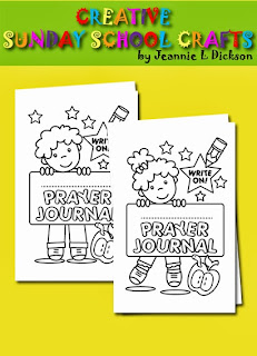 Creative Sunday School Crafts: Prayer Journal Booklet Cover