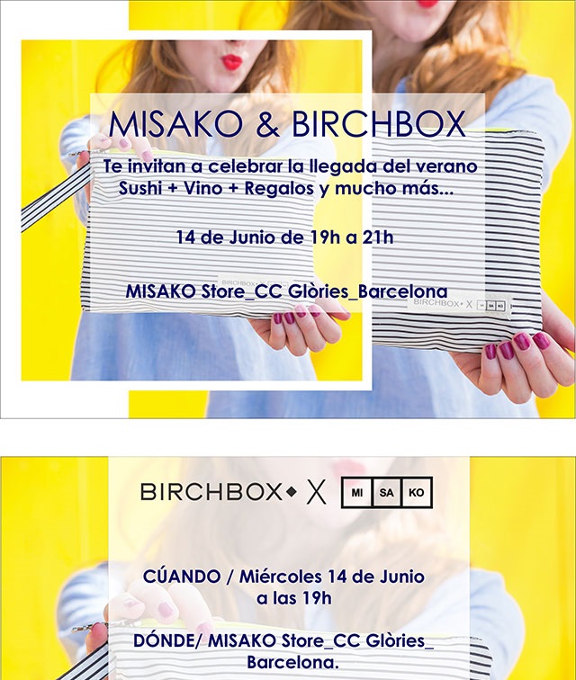 Evento Birchbox y Misako