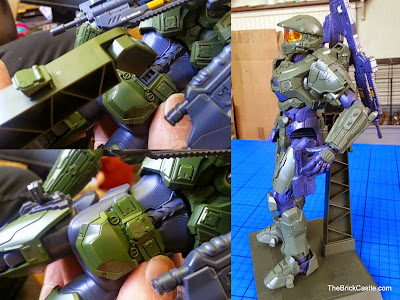 How does the stand work for Halo Master Chief Bandai SpruKit 