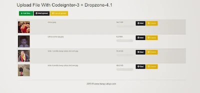 Upload File Atau Gambar Dengan DropzoneJS Dan Codeignite-3