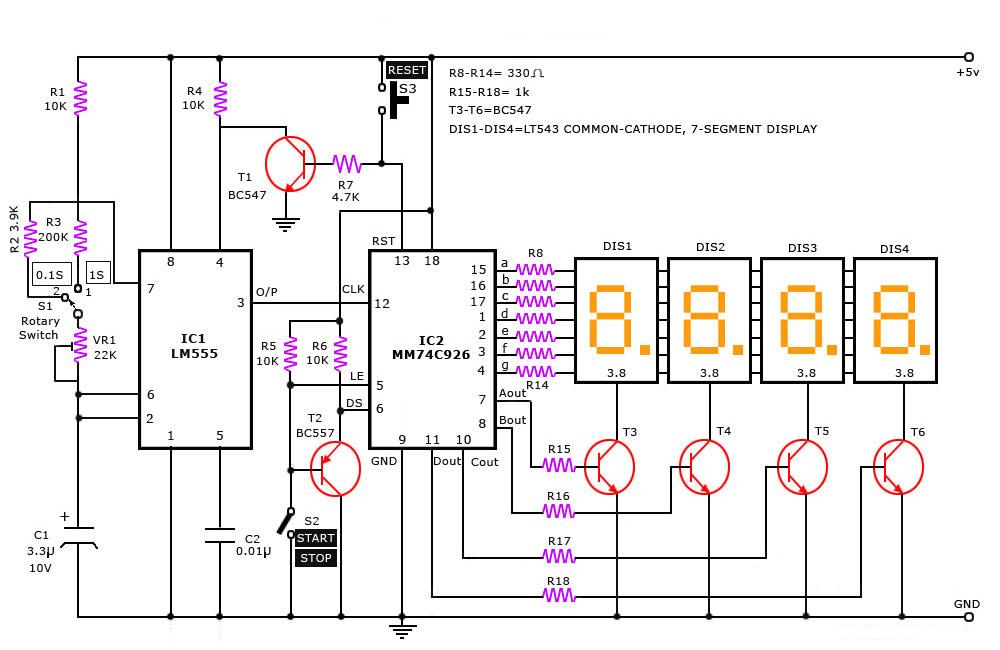 Timer Using 555 Ic Circuit