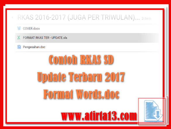 Contoh Rkas Sd Update Terbaru 2017 Format Words.Doc