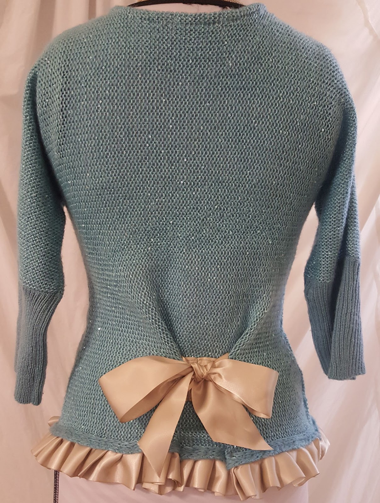 ribbon tie sweater