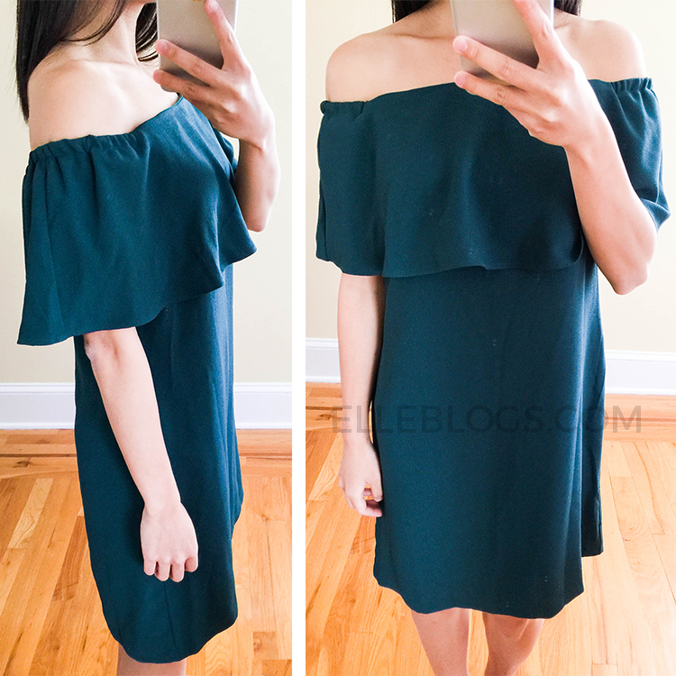 charles henry off the shoulder dress