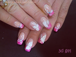 gel french 3d nail pink decoration nails manicure nailart nailsmag nailartgallery items gemerkt von