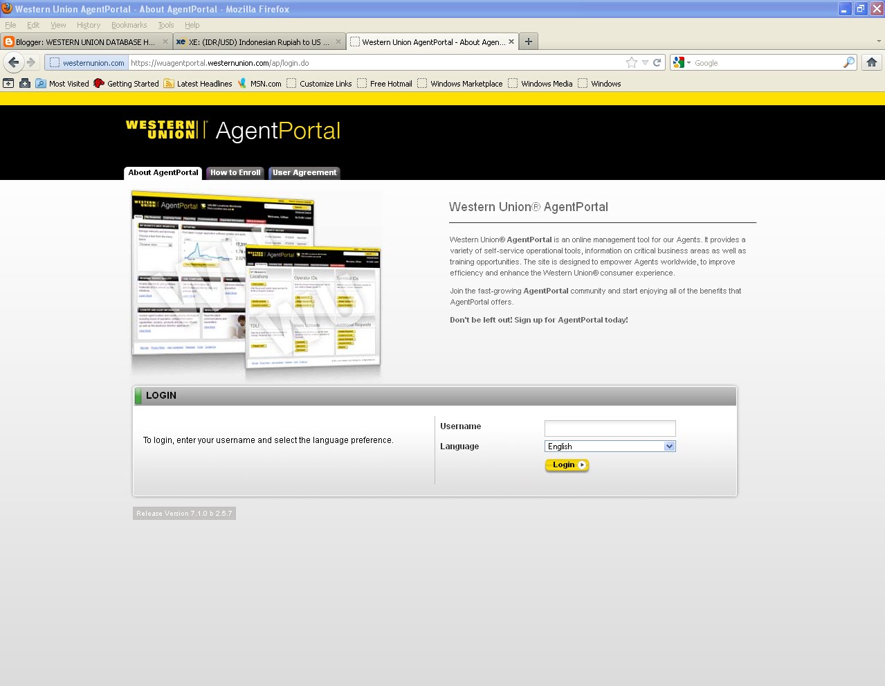 Western Union Agent Portal North America Western Union Agent Portal North America