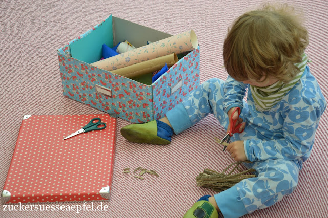 Eine Spielidee für Kinder zum Schneiden lernen, die Schneidekiste | ♥ ...