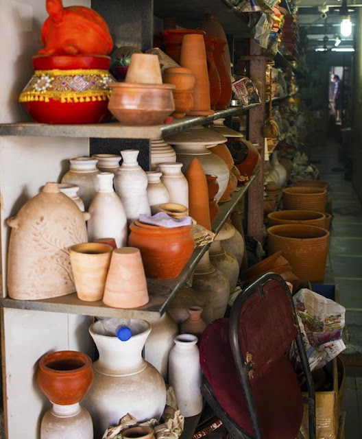 pottery, sale, kumbharwada, dharavi, mumbai , shop, india, variety, 