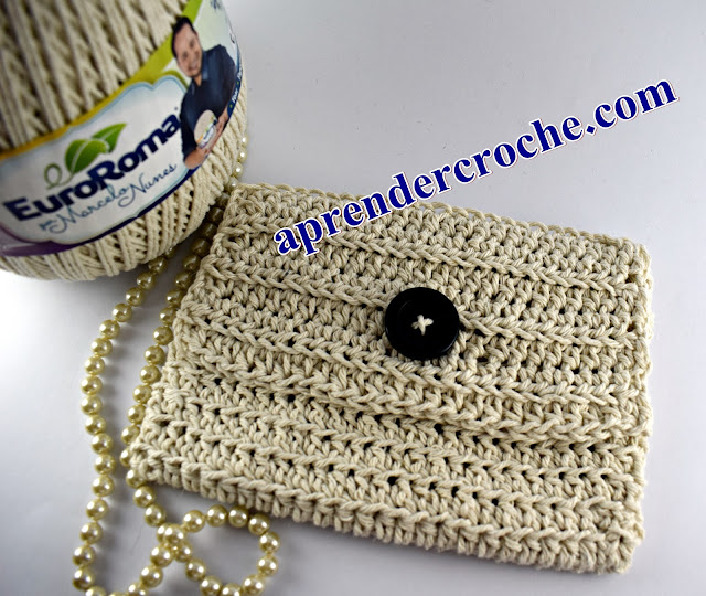 bolsa de mão em croche clutch euroroma aprender croche edinircrochevideos youtube curso de croche facebook hinode