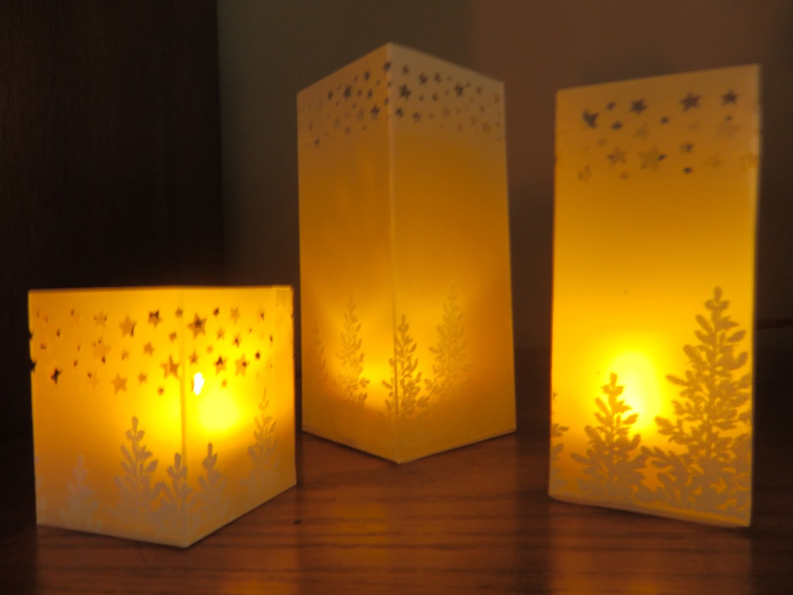 Christmas in September Vellum luminaries