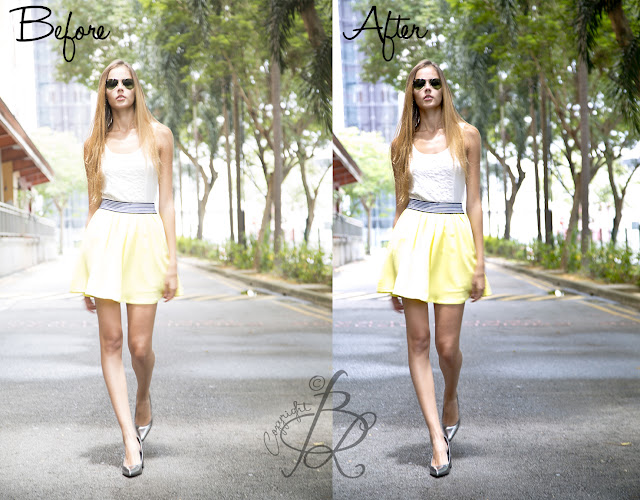 Fashion Shoot Before and After Editing Model: Tanya