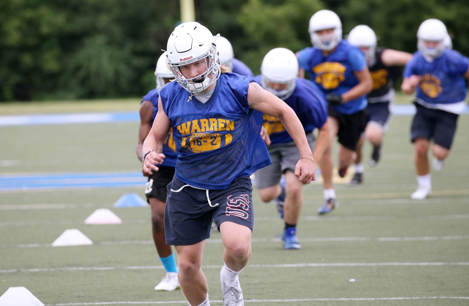 Mark Kodiak Ukena Warren Township High School Football Practice